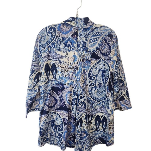 Chico's Tops - Chicos‎ Women's Size 0 Paisley Print 3/4 Sleeve blouse